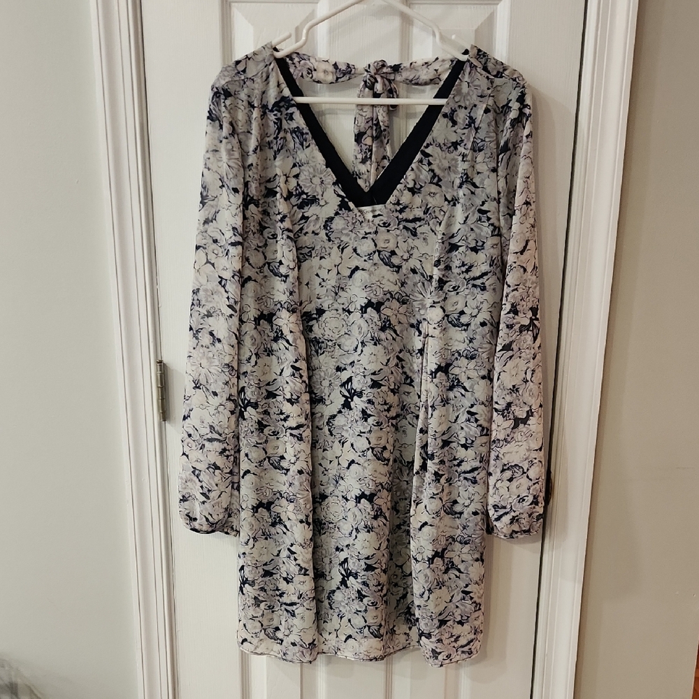 Floral Navy/grey BCBGeneration Dress Size S NWT